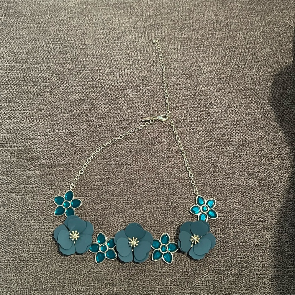Ann Taylor Factory Floral Statement Necklace